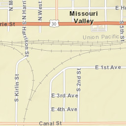 101-199 N 1st St, Missouri Valley, IA 51555 Street Map