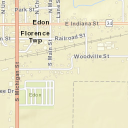 Edon Ohio Street Map