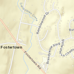 Fostertown New York Street Map