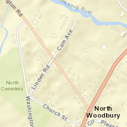North Woodbury Connecticut Street Map