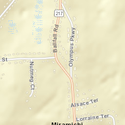 Miramichi Connecticut Street Map