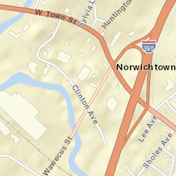 Norwichtown Connecticut Street Map