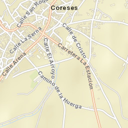 Coreses Street Map