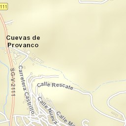 Cuevas de Provanco Street Map