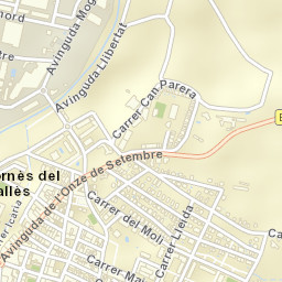Montornès del Vallès Street Map