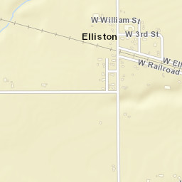 Elliston Ohio Street Map