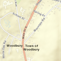 Woodbury Connecticut Street Map