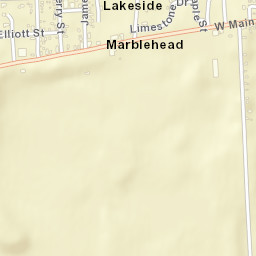 Marblehead Ohio Street Map