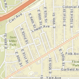 Glenville Ohio Street Map