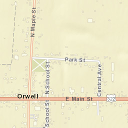 Orwell Ohio Street Map