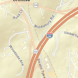 Oronoke Connecticut Street Map