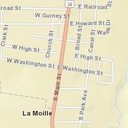 100-198 W High St La Moille IL Street Map