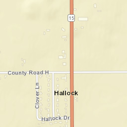 Hallock Ohio Street Map