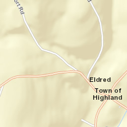 Eldred New York Street Map