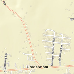 Coldenham New York Street Map
