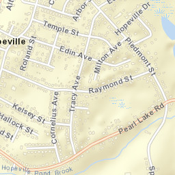 Hopeville Connecticut Street Map