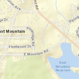 East Mountain Connecticut Street Map