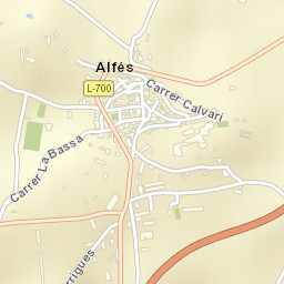 Alfés Street Map