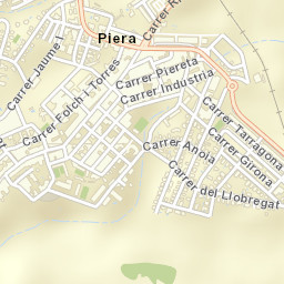 Piera Street Map