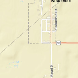 Blakeslee Ohio Street Map