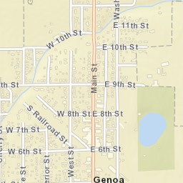 Genoa Ohio Street Map