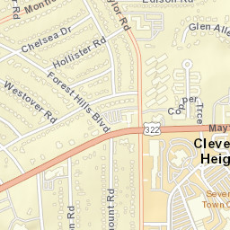 Cleveland Heights Ohio Street Map