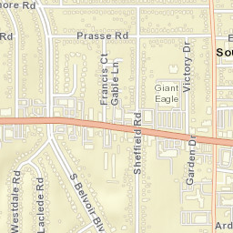 South Euclid Ohio Street Map