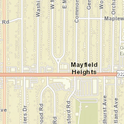 Mayfield Heights Ohio Street Map