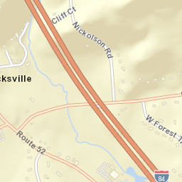 Pecksville New York Street Map