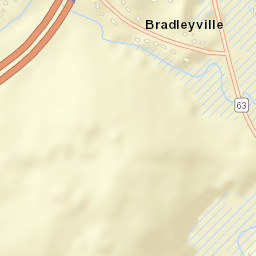 Bradleyville Connecticut Street Map