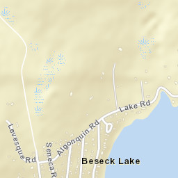 Beseck Lake Connecticut Street Map