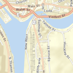 Norwich Connecticut Street Map