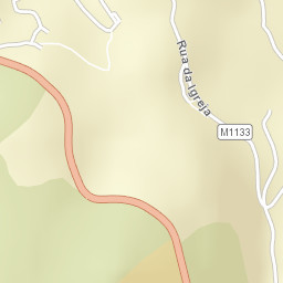 Ribeira de Pena Street Map