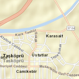 Taşköprü Street Map