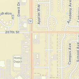 20900-20964 Illinois 50, Matteson, IL Street Map