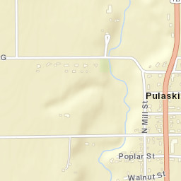 Pulaski Ohio Street Map