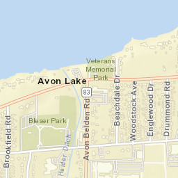 Avon Point Ohio Street Map