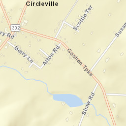 Circleville New York Street Map