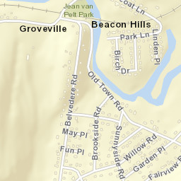 Beacon Hills New York Street Map