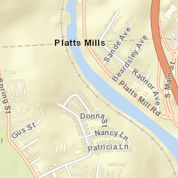 Platts Mills Connecticut Street Map