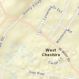 West Cheshire Connecticut Street Map