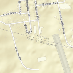 South Meriden Connecticut Street Map