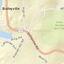 Baileyville Connecticut Street Map