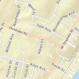 Thamesville Connecticut Street Map