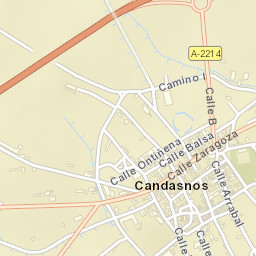 Candasnos Street Map