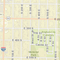 201-299 South Main Street, Brigham City Street Map
