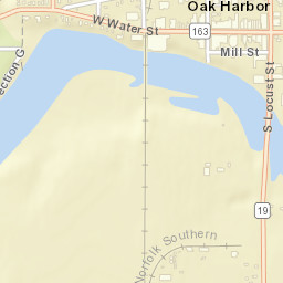 Oak Harbor Ohio Street Map