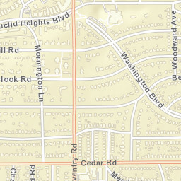 Euclid Heights Ohio Street Map