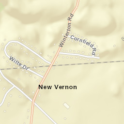New Vernon New York Street Map