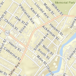 Beacon New York Street Map